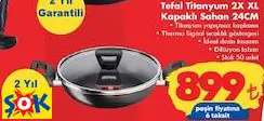 TEFAL TİTANYUM 2X XL KAPAKLI SAHAN 24CM